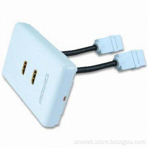 HDMI® Wall Plate, Suitable for Computer Networks